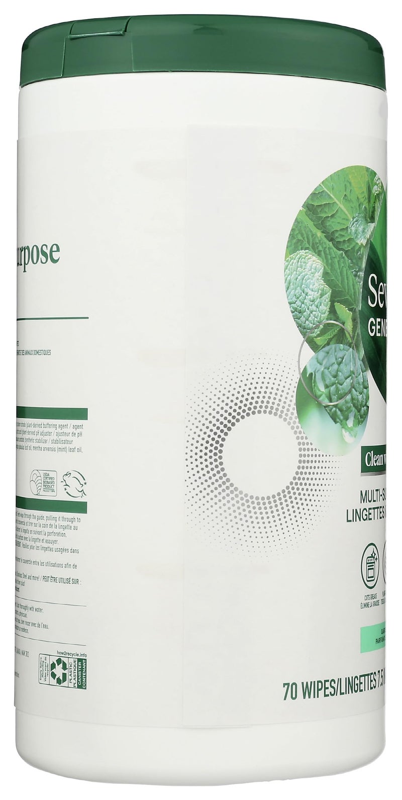 Seventh Generation Multi-Surface Wipes, Garden Mint Scented, 70 Count - Image 4